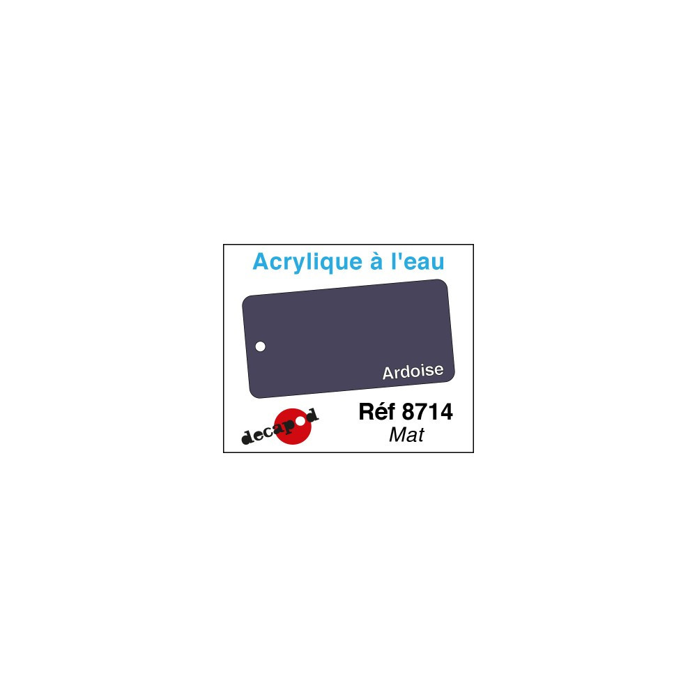 PEINTURE ACRYLIQUE COLORIS ARDOIS MAT DE DECAPOD 8714