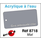 PEINTURE ACRYLIQUE COLORIS GRIS ANTIROUILLE MAT DE DECAPOD 8718