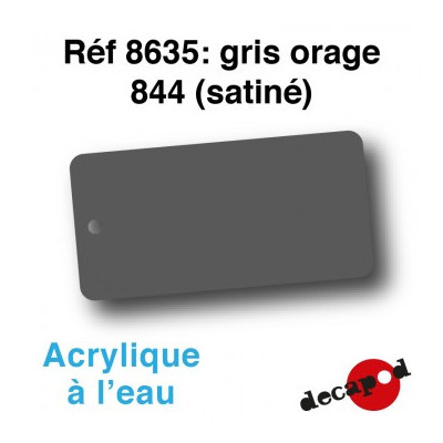 PEINTURE ACRYLIQUE GRIS ORAGE 844 SATINE DE DECAPOD 8635