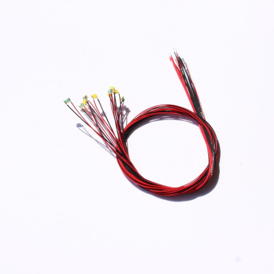 LOT DE 2 LEDS SMD PRE CABLES BLANC CHAUD DE LAISS DCC