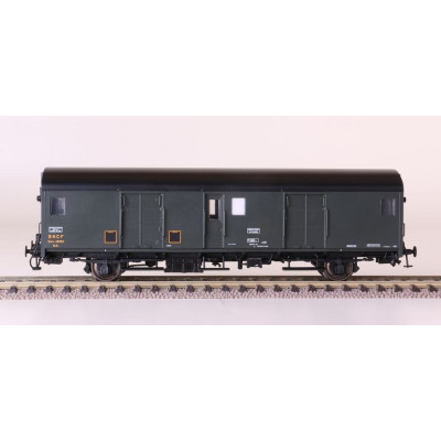 MIDI VAN Dqd2m GREEN 306 SNCF MARKING 1956 WITH END OF CONVOY LIGHTS MW30312