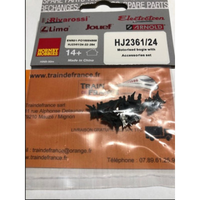 2 FLANCS DE BOGIES ET SABOTS DE FREINS POUR X2400 JOUEF HJ2361/24
