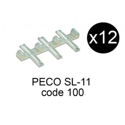 BAG OF 12 RAIL JOINERS NYLON INSULATING PECO SL 11 CODE 100
