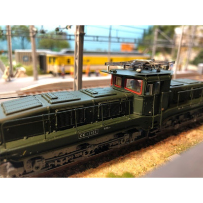 LOCOMOTIVE ELECTRIQUE DE MANOEUVRE CC 1102 DC SONORE DEPOT TOURS ST...
