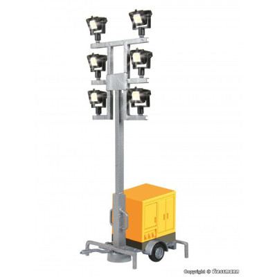 REMORQUE GROUPE ELECTROGENE AVEC 6 SPOTS ECLAIRES DE VIESSMANN VS1343