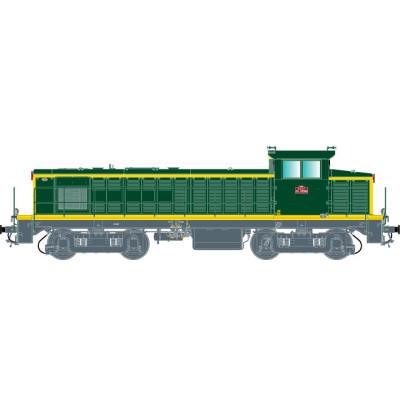 LOCOMOTIVE DIESEL BB 63510 SNCF DEPOT DE RENNES PAR R37 HO41106
